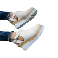Crocowalk Womens Platform Sandal Espadrille Ležerne prilike, Ljetni klinovi Sandale Dame Klinovi hodaju