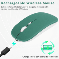 2.4GHz i Bluetooth punjivi miš za TECNO POVE BLUETOOTH bežični miš dizajniran za laptop MAC iPad Pro