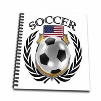 3DROZE USA Soccer Ball sa grebenom ventilatorom - Memorijska knjiga, prema