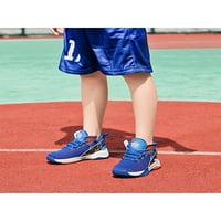 Crocowalk dječaci Prozračni neklizajući srednji treneri izdržljive čipke košarkaške cipele jogging pleteni
