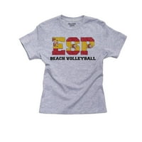 Španija odbojka na pijesku - Olimpijske igre - Rio - Pamučna majica za zastavu Dječja mladost siva majica