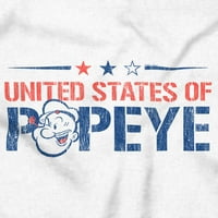 Sjedinjene Države Popeye Ironic SAD Hoodie Dukserirt Žene Muška Brisco Brendovi L