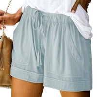 Livey ženske šarke za žene čipke pamučne kratke hlače za plažu sa džepom za ljetno nošenje
