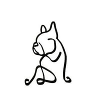 Pas Art Sculptur Jednostavni metalni pas za zaštitni ukrasi za životinje