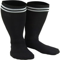 Lian Lifestyle Boy's par koljena visoke sportske čarape za bejzbol Soccer Lacrosse XL XXS Black