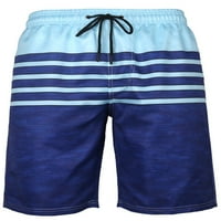 Muške ljetne ploče šorc plivaju trunke sa bočnim džepom crtećice prugastog salona na plaži kratki kupaći