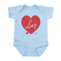 Cafepress - Hearts Lucy novorođenčad - bebe svjetlo bodi, veličina Novorođenčad - mjeseci