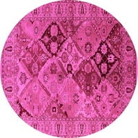 Ahgly Company u zatvorenom okruglu Orijentalni ružičasti industrijski prostirke, 4 '