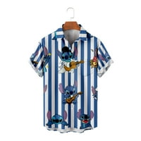 Lilo Stitch 3D printske košulje Žene Muškarci Kratki rukav Summer Casual Tops Bluzes