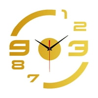 Wirlsweal Digital Clock Višestruki ugradnja Elegantna jednostavna za ugradnju finog izrade ukras samoljepljivim