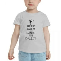 Budite mirni i plešite na baletu Slatka majica malih majica za dječake