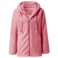 Zimski kaputi za žene dame tople kaput jakna zima O-izrez čvrsto dugačka odjeća