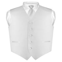 Muški haljini prsluk i mršav kravat čvrsti srebrni Sive Sive 2,5 set kravata sz 2xl