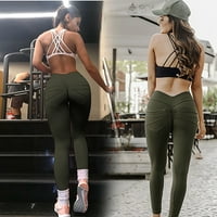 Dadaria gamaše za žene Ženska fitness Sportski rastezanje visokog struka mršave joge hlače sa džepovima