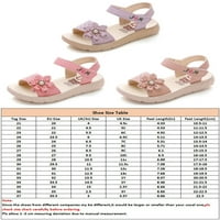 Daeful Kids Comfort Disable Cvjetni dekor cipele Custom Ležerne prilike otvorene ploče Ravne sandale