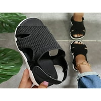 Sanviglor Women s ravnim sandalama Čarobna traka Summer Sandal gležnja cipela za cipele za prozračivanje