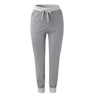 Mrat trendi hlače za žene pune duljine hlače dame casual jogging hlače sa džepovima za crtanje meko