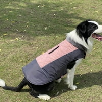 Odjeća za kućne ljubimce za kućne ljubimce za djevojčicu srednjeg psa reflektirajući vodootporni kaput za kućne ljubimce Zimski toplinski kaput za mali srednjeg velikog psa dvostrano nosio je toplo u zimu
