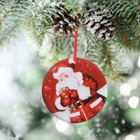 Zeceouar Božićni ukrasi unutarnji vanjski na otvorenom, osjetljivi željezni umjetnički božićni privjesak