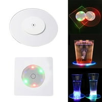 COASTE, RGB LED svjetla za boce, slave boce, LED coaster diskovi svijetli za pića, flash svjetlo u obliku