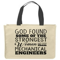 Platnene torbe Bože Bog je napravio neke od najjačih žena inženjera za žene nauke za višekratnu upotrebu