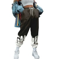 Ženske hlače Ležerne u trendovskom znojenju Baggy Pamuk Joggers High struk zimska odjeća sa džepovima