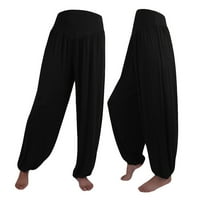 Ženske tajice za gaćice Workout Pant sportske hlače Elastična labava casual pamuk mekani joga sportski