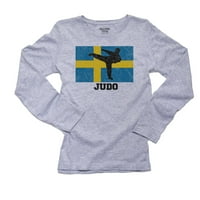 Švedska Olimpijska - Judo - Zastava - Silueta ženska majica dugih rukava
