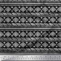 Soimoi Crepe svilena tkanina Aztec afrički dekor tkanina od tiskanog dvorišta široko