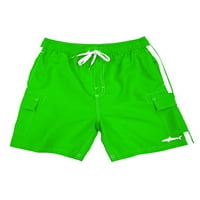 Uzi Boys Swim trunks Brze suhe bokserne kratke hlače Zabava printu za plažu, neon zelena, veličina:
