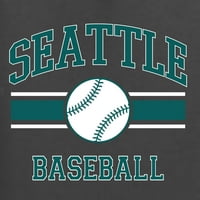 Divlji Bobby Grad Seattle Baseball Fantasy Fan Sports Muška majica, ugljen, XX-Large