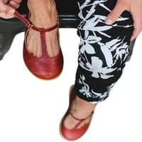Ymiytan ženske casual cipele hodaju udobne klizanje na Mary Jane Party Lagane pumpe crvene 5,5