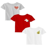Awkward stilovi Toddler T majice 5t Djevojke Godina odjeće Stare djevojke Outfits 5t Majica Majica Majica Heart Unicorn avokado od 3