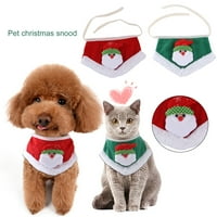 Shulemin PET bandanas crtani dizajn svima koji se svira Warm Pet Winter Triangle šal za božić za Božić,