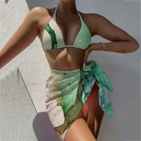 Ženski bandeau zavoj podesivi bikini set Push up brazilski kupaći kostimi za kupaći kostim Napomena