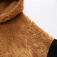 Dukseve B91XZ za dječake debele toplim kapuljačom na otvorenom toplim pulovernim duksevima na vrhu odjeće