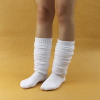Par Slauch Socks Solid Boja prozračne poliesterne za žene Calf čarape za Cosplay