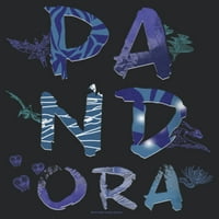 Ženska avatar Pandora Flora i Fauna Logo Racerback Rezervoar Top Black Heather Veliki