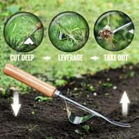 Ručni ručni Weeder - Baza sa savijanjem poluge za super Easy Weed Uklanjanje i dublje kopanje - čvrst