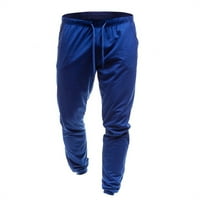 Ketyyh-CHN radne pantalone za muškarce Poslovne lagane hlače sa džepovima Blue, XL