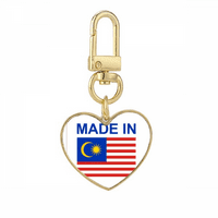 Malezija Country Love Gold Heart Privjesak za ključeve