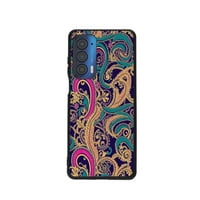 Boemski-swirly-cvjetni-dekorativni-cvjetni-paisley-uzorak - telefon za telefon za motorola moto edge