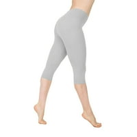 Xinqinghao joga hlače Žene Ženski visoko struk Tummy Control Yoga Workout Capris Gambers Bočni džepovi