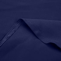 Giligiliso ženski ljetni dugi rukav, casual tunika V-izrez za bluzu V-izrez