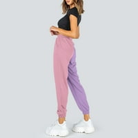 Bacc ženske hlače Žene džepne pantalone Tkaničenja od tiskanih vježbi sa visokim strukom, casual joggers