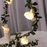 Lovehome String Light baterija upravljana unutarnjim sa LED svijetlim bijelim ružama s toplim svjetlom