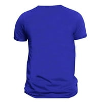 Muška majica kratki rukav tiskani ljetni okrugli vrat Top trend ležerne duksere plave m