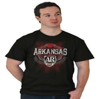 Arkansas Map Grb Emblem State Pride Muška grafička majica Tees Brisco Brends M