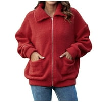 Voncos lagane jakne za žensko odobrenje - odjeća moda plus veličine patentni zatvarač labavi povremene