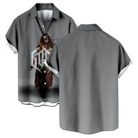 Gord Hawaii majica za muškarce Ljeto dugme s kratkim rukavima Novost modni klasični vrh